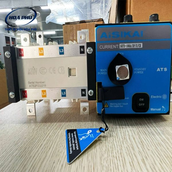 SKT2-100A/2P/X/CK: Bộ chuyển nguồn tự động Aisikai SKT2 2P 100A