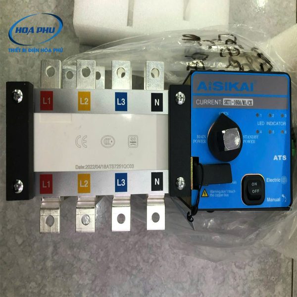 SKT1-125A/4P/N/CK: Bộ chuyển nguồn tự động Aisikai SKT1 4P 125A