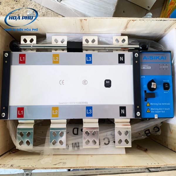 SKT1-1250A/4P/N/CK: Bộ chuyển nguồn tự động Aisikai SKT1 4P 1250A