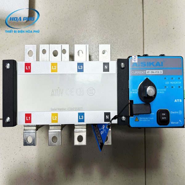 SKT1-250A/4P/N/CK: Bộ chuyển nguồn tự động Aisikai SKT1 4P 250A