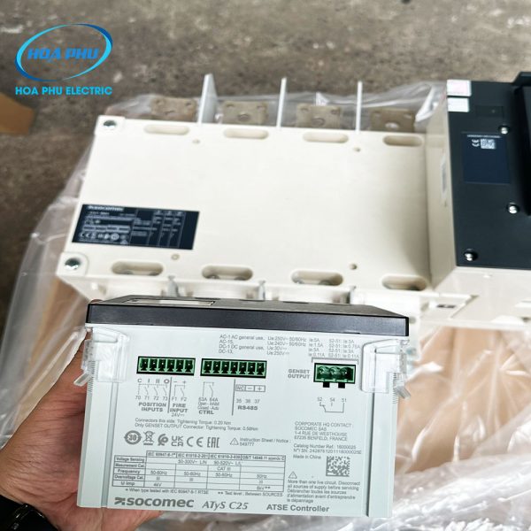 Socomec C25: Bộ điều khiển ATS C25 16000025 184~300VAC - Hình ảnh 3