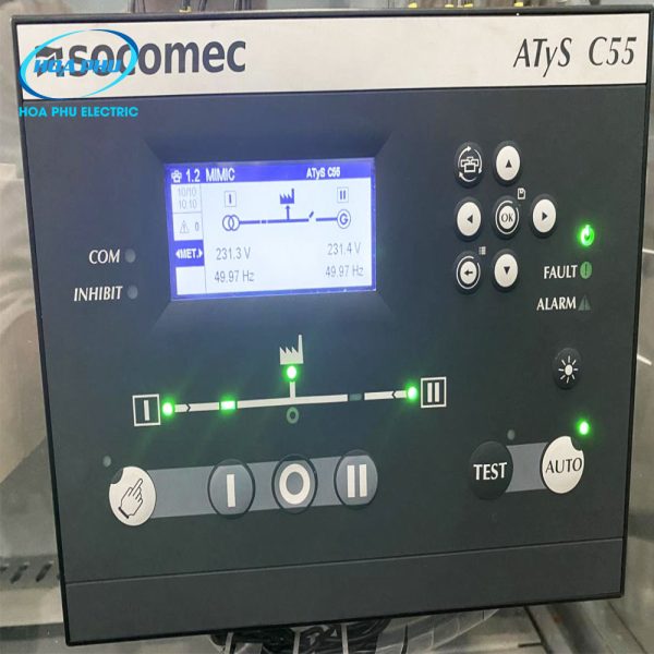 Socomec C55: Bộ điều khiển ATS C55 16000055 88~576VAC - Hình ảnh 2