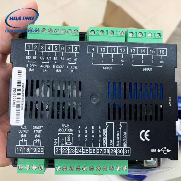 HAT553KM: Bộ điều khiển ATS Smartgen HAT553KM có màn hình LCD - Hình ảnh 2