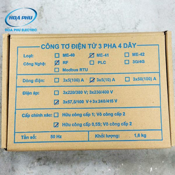 Gelex Emic ME-41: Công tơ điện tử 3 pha 3 giá đa chức năng gián tiếp 3x5(10)A - Hình ảnh 2