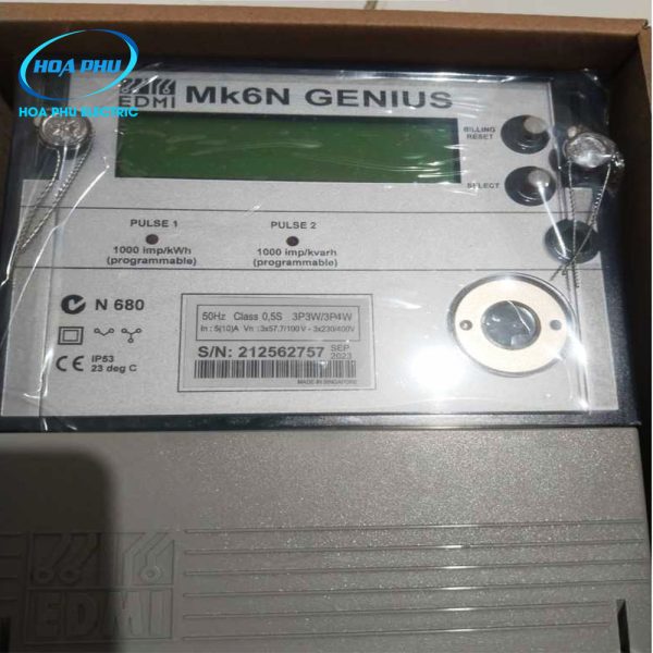 EDMI Mk6N: Công tơ điện tử EDMI 3 pha gián tiếp 5(6)A, cấp chính xác 0.5S - Hình ảnh 2