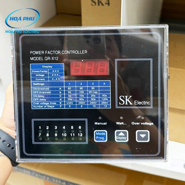 SK QR-X12: Bộ điều khiển tụ bù SK 12 cấp