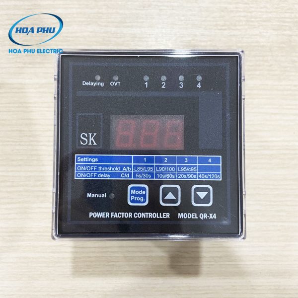 SK QR-X4: Bộ điều khiển tụ bù SK 4 cấp