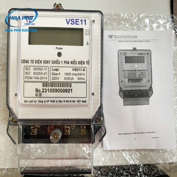 Vinasino VSE11-S: Công tơ điện tử 1 Pha 5(50)A - Hình ảnh 2