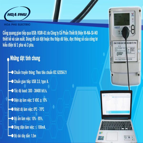 Vinasino VSIR-U1: Cổng quang giao tiếp qua USB VSIR-U1 - Hình ảnh 2