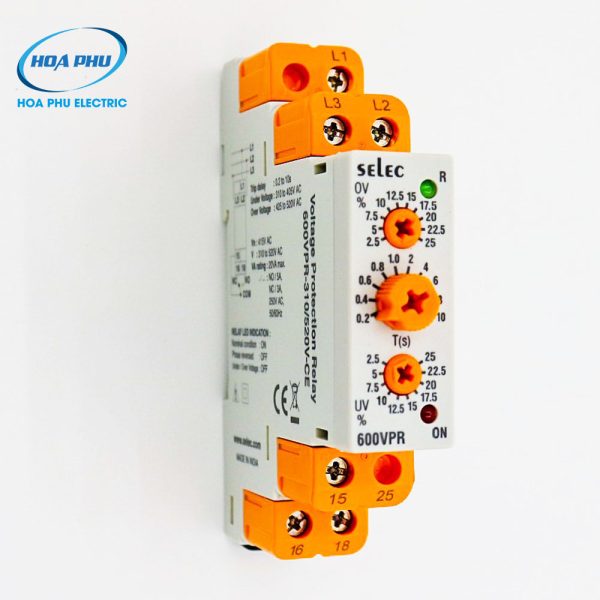 Selec 600VPR-310/520: Rờ le bảo vệ điện áp Selec 600VPR