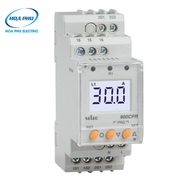 Selec 900CPR-3-230V: Rơ le bảo vệ Dòng điện 3 pha Selec