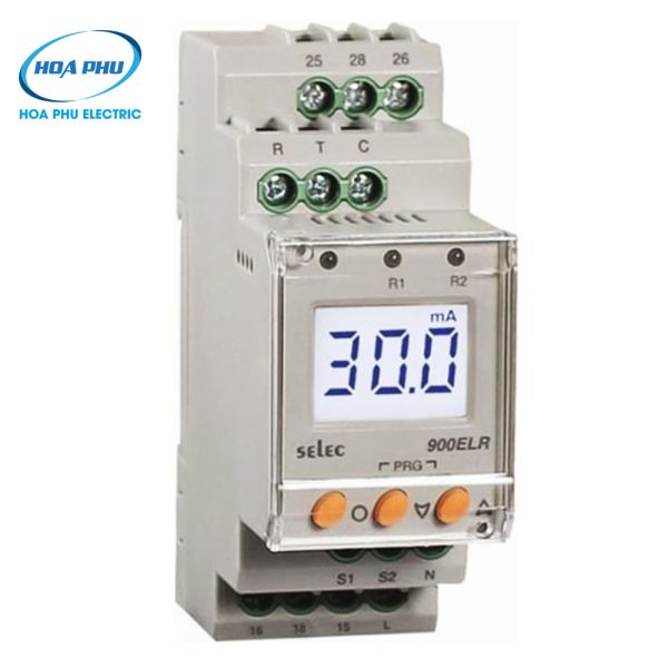 Selec 900ELR-2-230V: Rơ le bảo vệ dòng rò và chạm đất