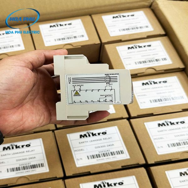Mikro DIN310-230A: Relay bảo vệ dòng rò, loại gắn thanh ray - Hình ảnh 3