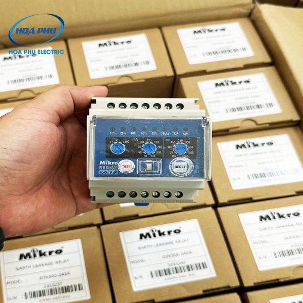 Mikro DIN310-230A: Relay bảo vệ dòng rò, loại gắn thanh ray - Hình ảnh 5