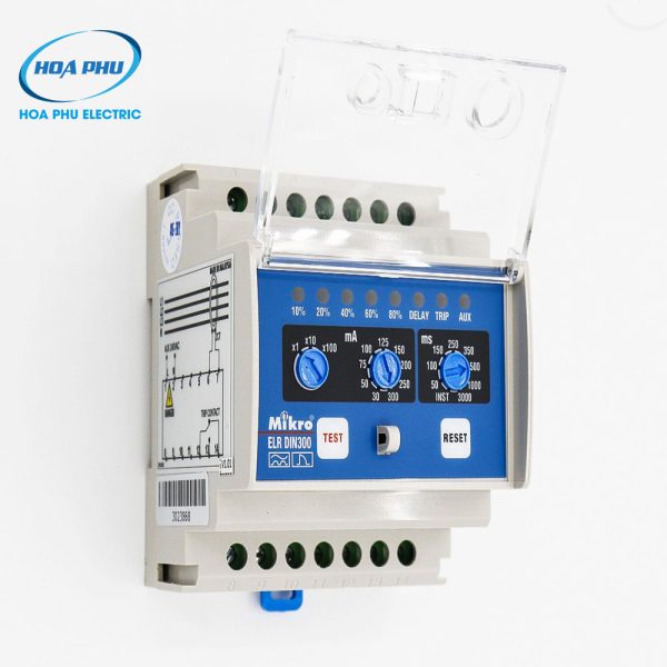 Mikro DIN300-240A: Relay bảo vệ dòng rò, loại gắn thanh ray