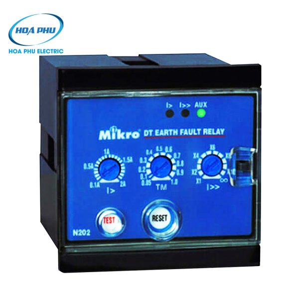 Mikro N202-240AD : Rơ-le bảo vệ chạm đất N202 72x72mm
