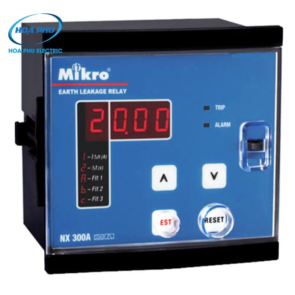 Mikro NX300A-230A: Relay bảo vệ dòng rò, loại gắn mặt tủ