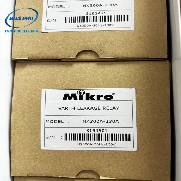 Mikro NX300A-230A: Relay bảo vệ dòng rò, loại gắn mặt tủ - Hình ảnh 2