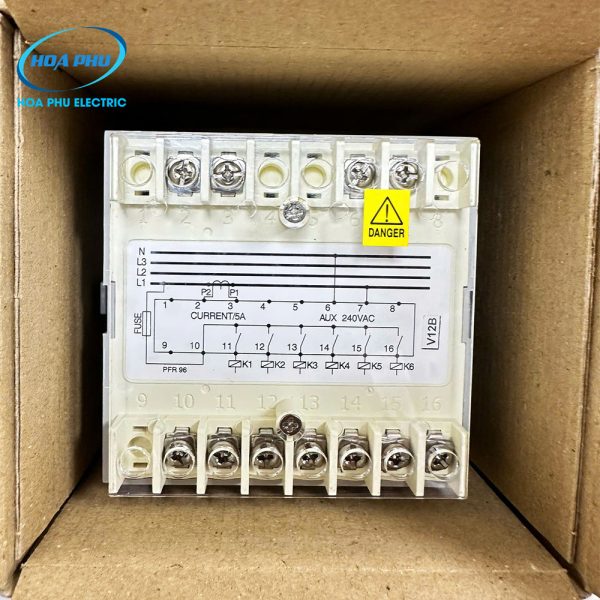 Mikro PFR96-220-50: Bộ điều khiển tụ bù 6 cấp, điện áp (L-N): 220VAC - 240VAC - Hình ảnh 4