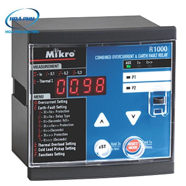 Mikro R1000-230A: Relay bảo vệ quá dòng và chạm đất Mikro R1000 (new)