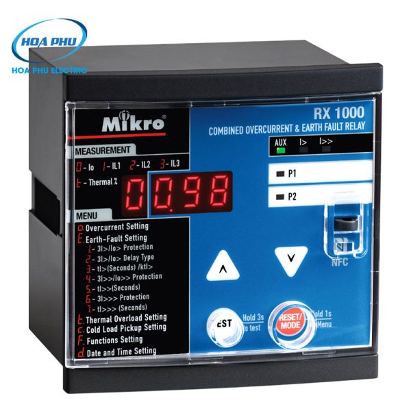 Mikro RX1000-230A: Relay bảo vệ quá dòng và chạm đất Mikro RX1000 (new)