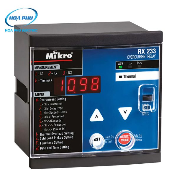 Mikro RX233-230A: Relay bảo vệ quá dòng Mikro RX233 (New)