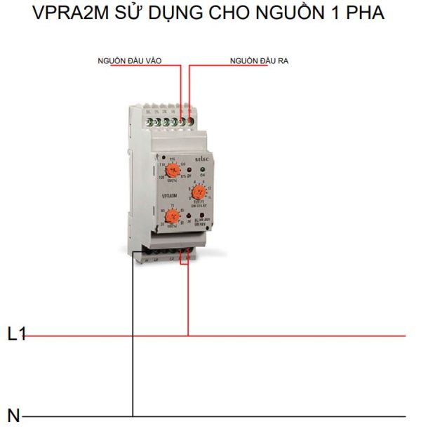Selec VPRA2M: Rờ le bảo vệ Điện áp Selec - Hình ảnh 2
