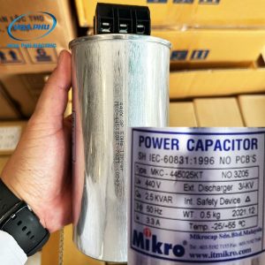 tụ bù Mikro MKC-445025KT 2.5kVAr 440V