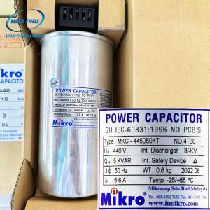 tụ bù Mikro MKC-445050KT 5kVAr 440V