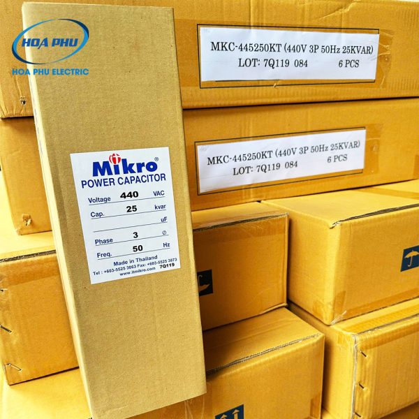 Tụ bù mikro mkc-445250kt tụ bù khô 25kvar 440V 50hz