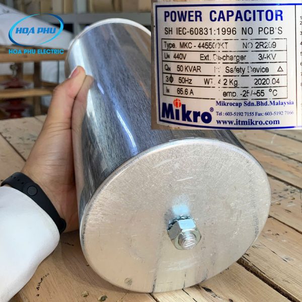 Tụ bù Mikro MKC-445500KT - Tụ khô 3 pha 50Kvar 440V