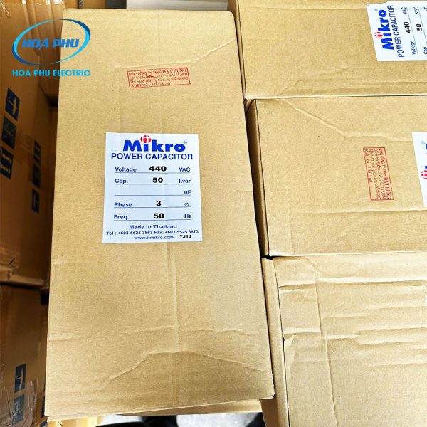 Tụ bù Mikro MKC-445500KT - Tụ khô 3 pha 50Kvar 440V 50Hz