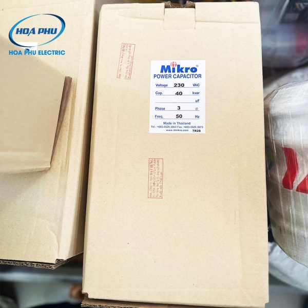 Tụ bù Mikro MMB-235040KT – Tụ dầu 3 pha 40kVAr 230V 50Hz - Hình ảnh 2