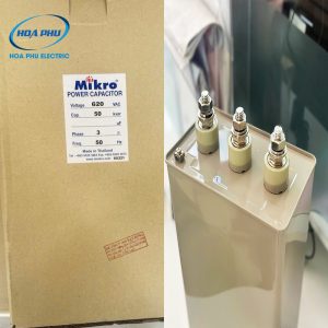 tụ bù Mikro MMB-625050KT 50kVAr 620V dạng tụ dầu 3 pha