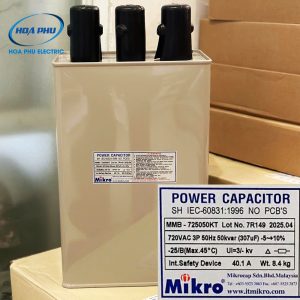 tụ bù Mikro MMB-725050KT 50kVAr 720V
