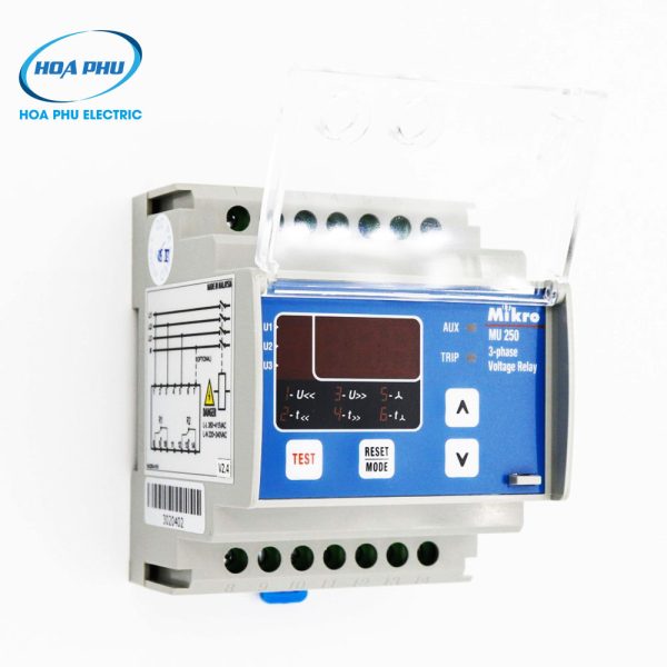 Mikro MU250-415V: Rơ-le bảo vệ điện áp MU250