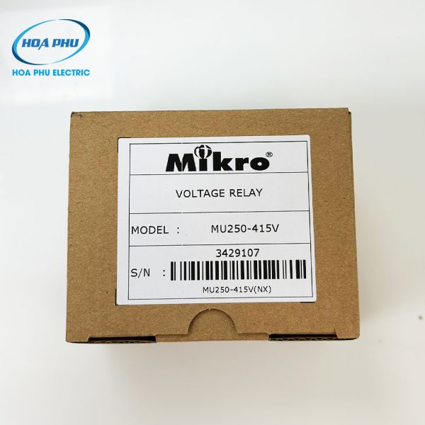 Mikro MU250-415V: Rơ-le bảo vệ điện áp MU250 - Hình ảnh 3