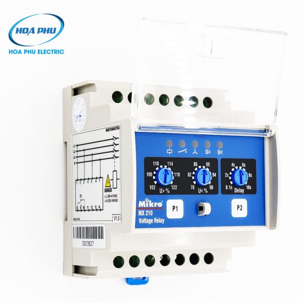 Mikro MX210-415V: Rơ-le bảo vệ điện áp MX210