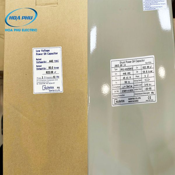 Tụ bù nuintek 440v dầu 3Pha 50kvar mã ANU-44250KS