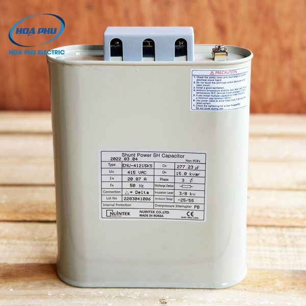 Tụ bù dầu 15kvar 415V 3P nuintek