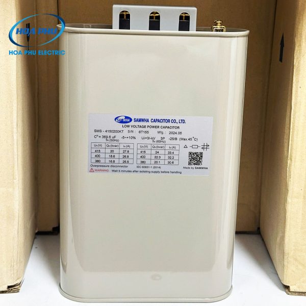 Tụ bù dầu 20kvar 3P 415V sms-4150200kt