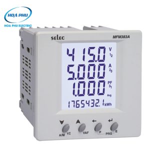 Selec MFM383A-C – Đồng hồ đo điện năng đa năng 96x96, Modbus RS485