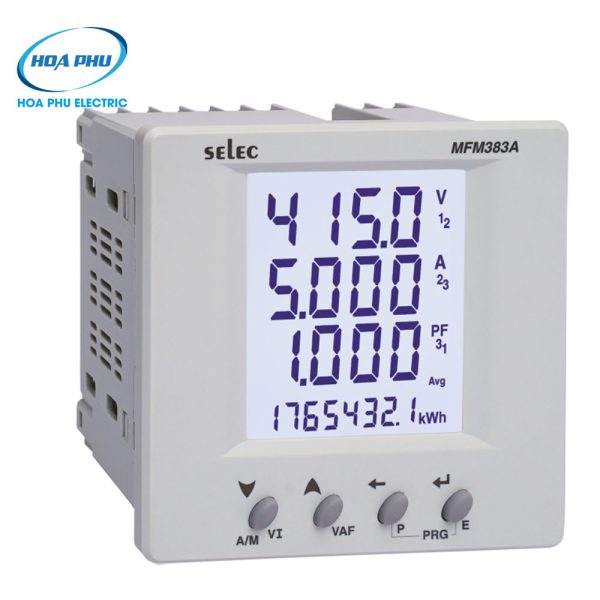 Selec MFM383A-C – Đồng hồ đo điện năng đa năng 96x96, Modbus RS485