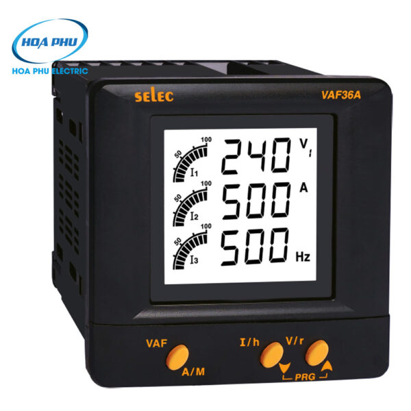 Selec VAF36A – Đồng hồ đo điện áp, dòng điện, tần số