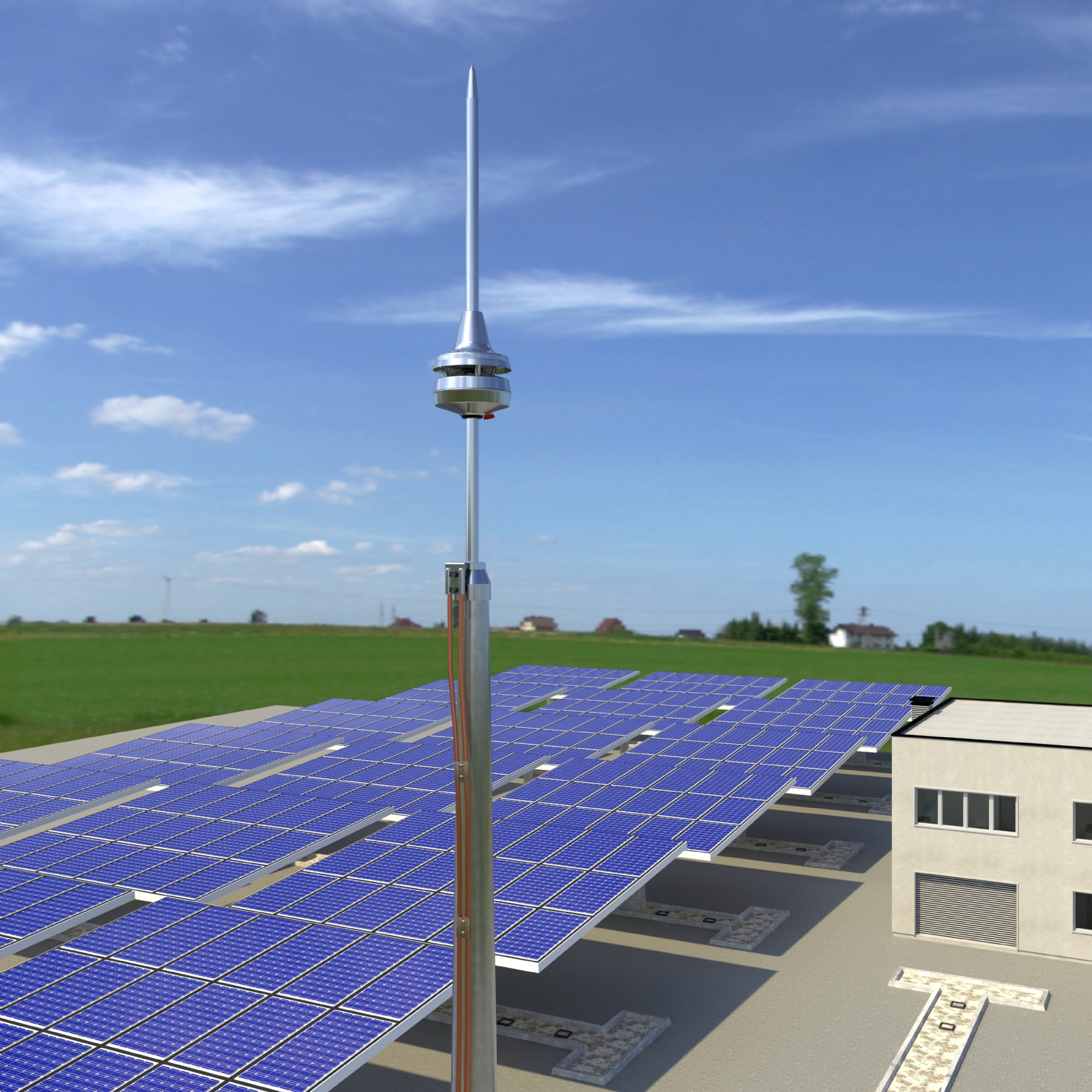 Mô tả toàn cảnh cách lăp đặt kim thu sét 