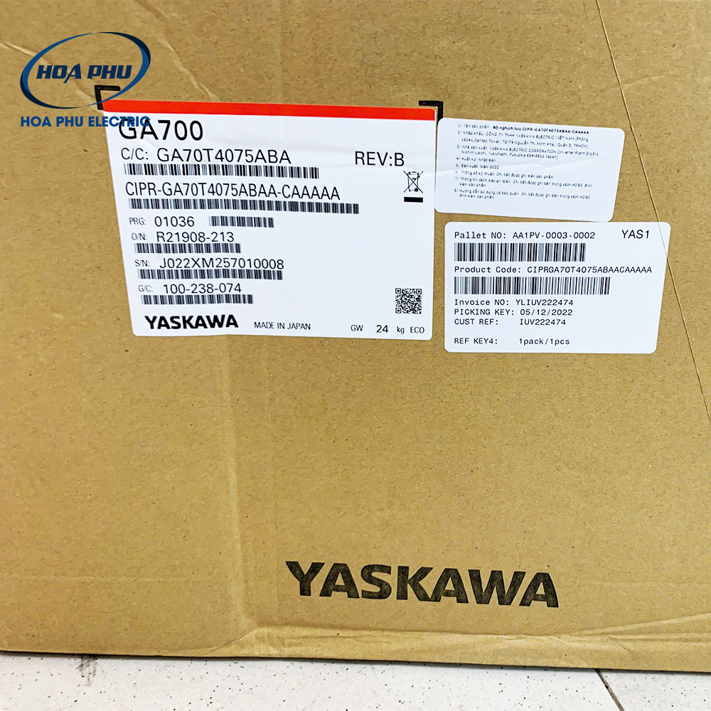 Yaskawa CIPR-GA70T4018ABAA-CAAAAA: Biến tần GA700 3P 400V 5.5/7.5KW - Ảnh 2