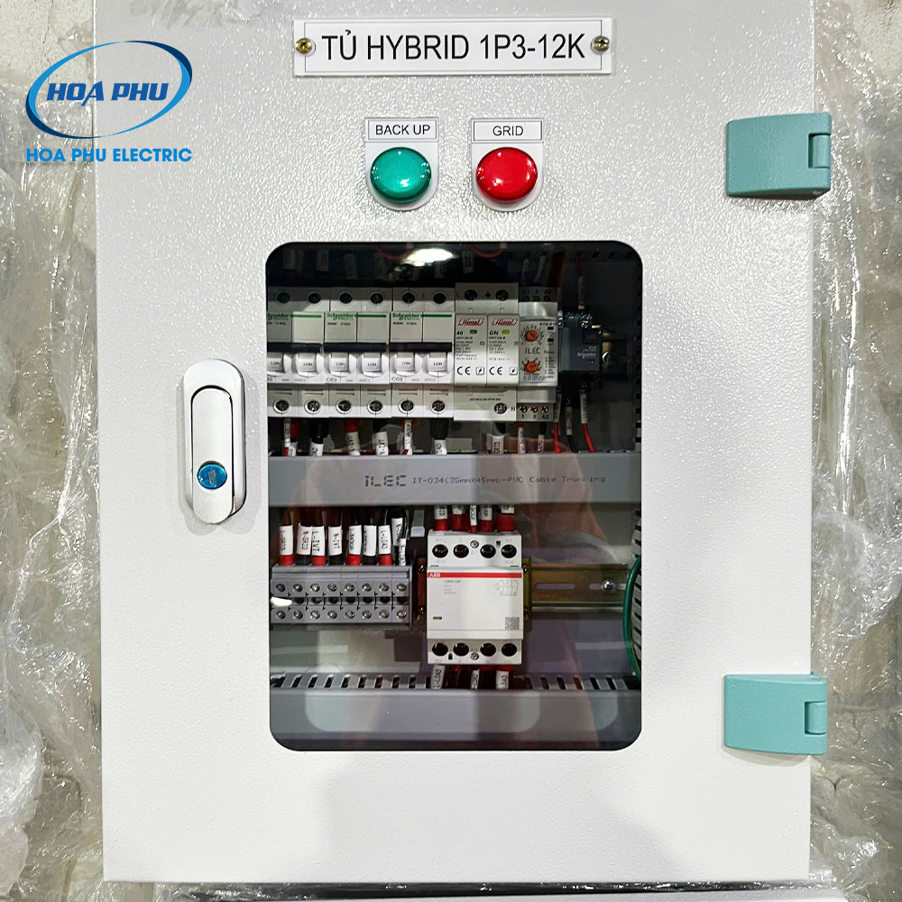 tủ hybrid cho hệ dân dụng gia đình 1 pha 3kw đến 12kw