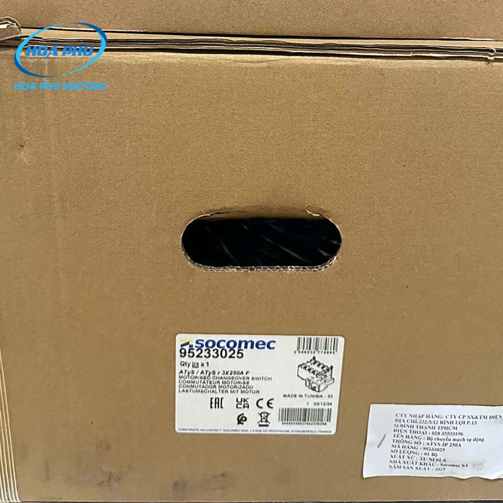 SOCOMEC 95233025: THIẾT BỊ CHUYỂN NGUỒN TỰ ĐỘNG ATyS 3P 250A - Ảnh 5