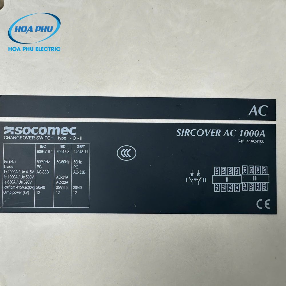 SOCOMEC 95234200: THIẾT BỊ CHUYỂN NGUỒN TỰ ĐỘNG ATyS 4P 2000A - Ảnh 11