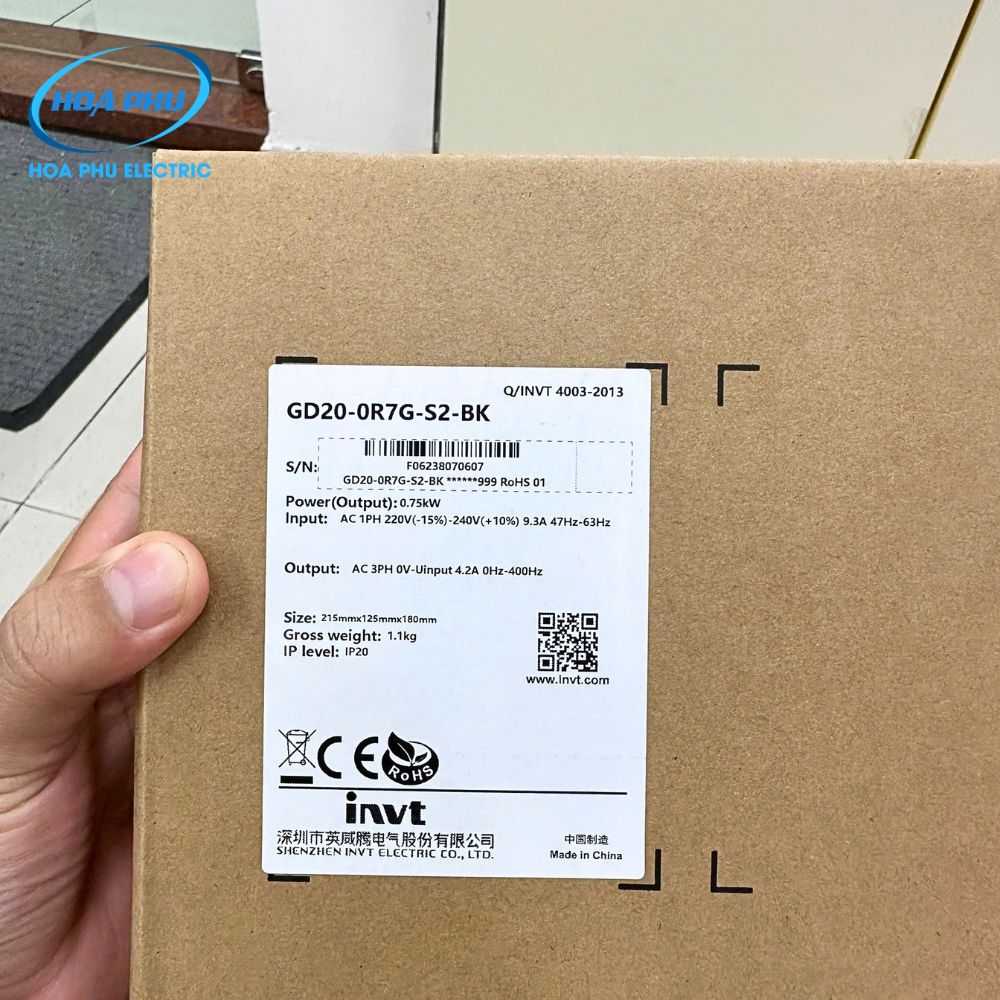 Biến tần GD20-0R7G-S2-BK